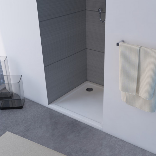 Marwell Duschwanne Pure Duschtasse aus Sanitär-Acryl in eckig und rund - weiß